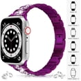 thumbnail image 4 of ANTHOUSE for Apple Watch Band 38mm 40mm 41mm Series 8 Series 7 6 5 4 3 2 1 SE Ultra, Bling Replacement Bracelet iWatch Band, Diamond Rhinestone Stainless Steel Metal Wristband Strap, 4 of 17