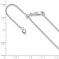 thumbnail image 2 of 14k White Gold Lobster Claw Closure Adjustable Wheat Chain Necklace 30 Inch 1mm Wide Chain Necklace for Women and Men, 2 of 2