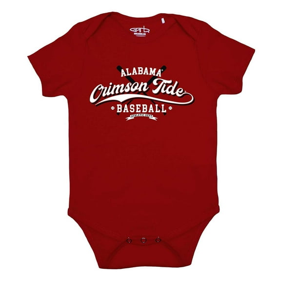 Newborn & Infant Garb Crimson Alabama Crimson Tide Otis Baseball Bodysuit