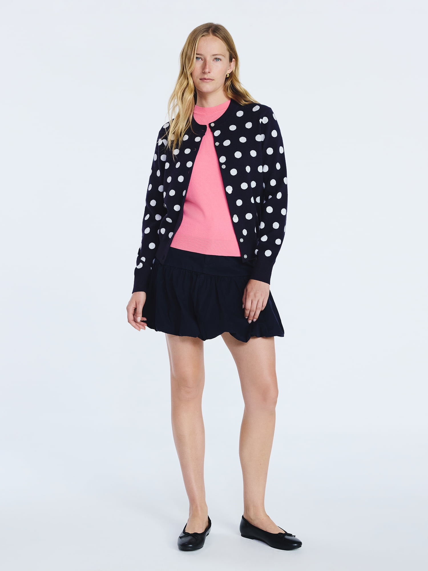 Free Assembly Women's and Women's Plus Solid, Stripe, & Print Classic Cozy Yarn Cardigan Sweater, Lightweight, Sizes XS-4X