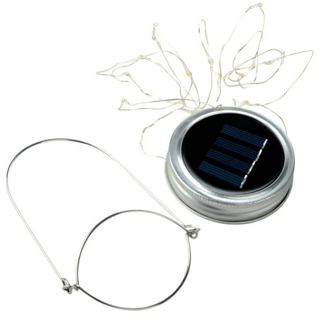 

Minchun Solar Mason Jar Lights ar Lids String Lights with Hangers(NO Jars) Patio Yard Garden Wedding Decoration
