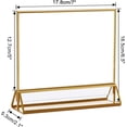 thumbnail image 3 of Acrylic Sign Holders x in Gold Picture Frame Table Number Wedding Holder Vertical Photo Stand Double Sided Menu Recipe Restaurant Reserved Display Centerpieces Bulk Frames, 3 of 7