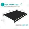 thumbnail image 2 of DEXS Spacious Patio Awning, Manual Retractable Outdoor Sun Shade Canopy, Durable for Deck and Door Shelter, Ideal for Patio Lounging, Garden Protection, UV-Resistant13x8 ft-Black, 2 of 7