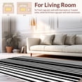 thumbnail image 2 of ODIKA 6' x 9' Machine Washable Non-Slip Area Rug, Minimalist Stripe High Traffic Rug, Beige, 42546, 2 of 7