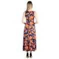 thumbnail image 3 of 24/7 Comfort Apparel Simple Floral Maternity Tank Maxi Dress, 3 of 3