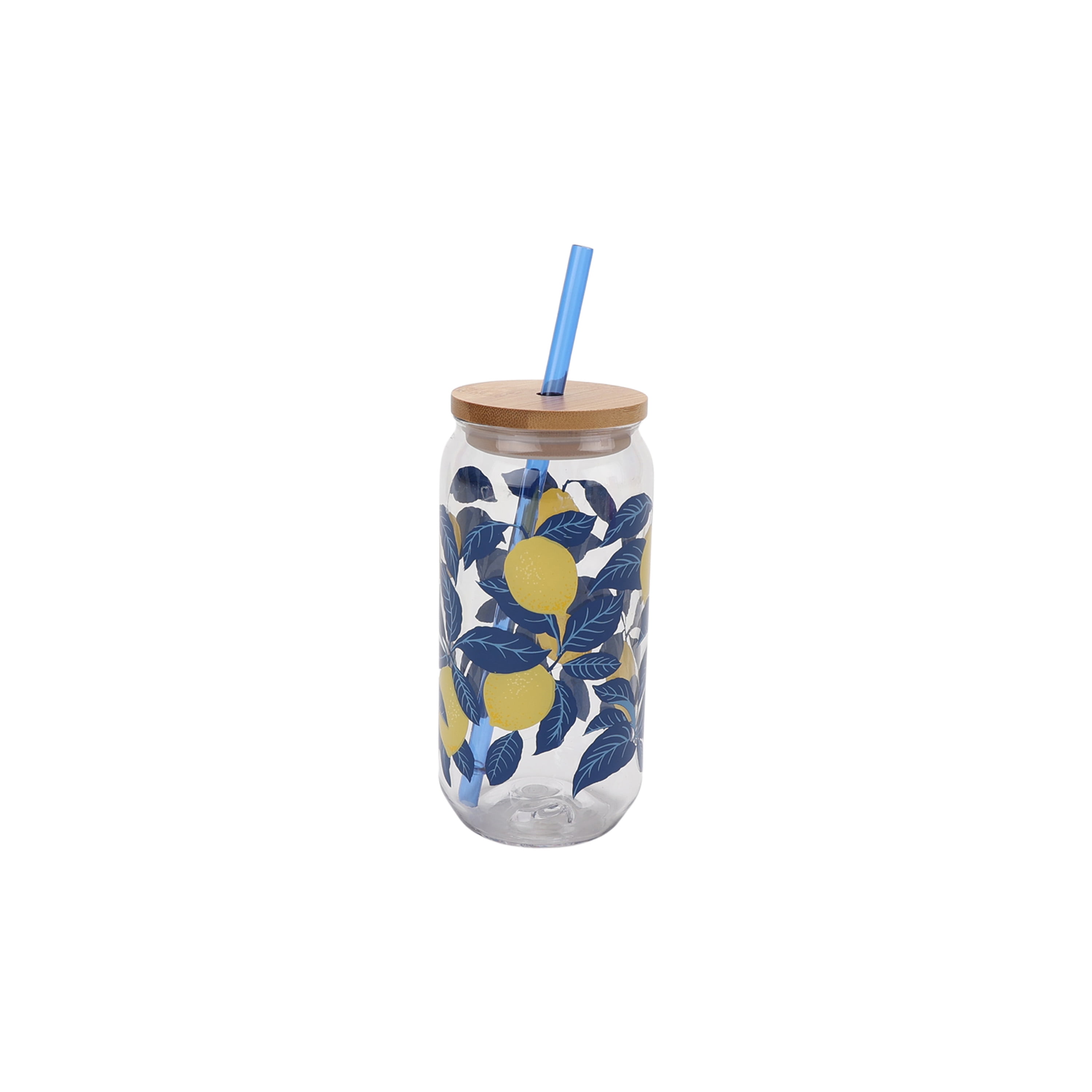 Mainstays by Becky G. & Alejandra 20-Ounce Acrylic Can Shape Tumblers, Assorted Designs, 4 Count