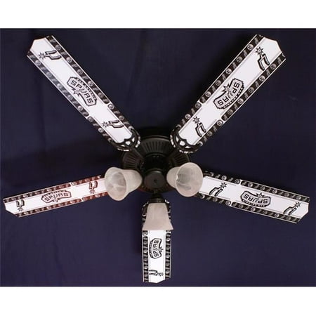 

Ceiling Fan Designers 52FAN-NBA-SPUR 52 in. NBA San Antonio Spurs Basketball Ceiling Fan