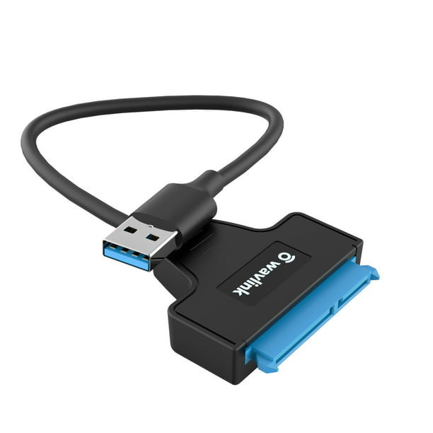 Wavlink SATA to USB Adapter Cable for 2.5" SSD and Hard Drive Connector 5Gbps Support SATA III UASP, TRIM and S.M.A.R.T, Auto-sleep Mode, External Converter SSD/HDD Data Transfer, Max