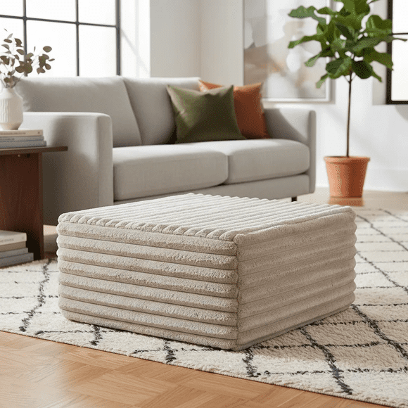 Sillón en Caja Modular Puff Beige