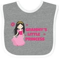 thumbnail image 3 of Inktastic Grammy's Little Princess Girls Baby Bib, 3 of 4