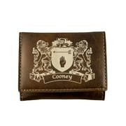 Cooney Irish Coat of Arms Rustic Leather Wallet