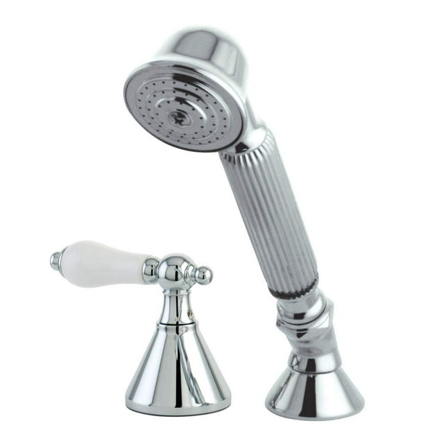 Kingston Brass KSK2361PLTR Transfer Valve Set For Roman Tub Filler, Polished Chrome