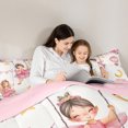 thumbnail image 4 of Manfei Cute Ballet Princess Bedding Comforter Set,Pink Girl Twin Comforter Sets,Cartoon Hot Air Balloon Bedding Set For Kids,Luxury Bedroom Decor Reversible,2 Pieces, 4 of 7