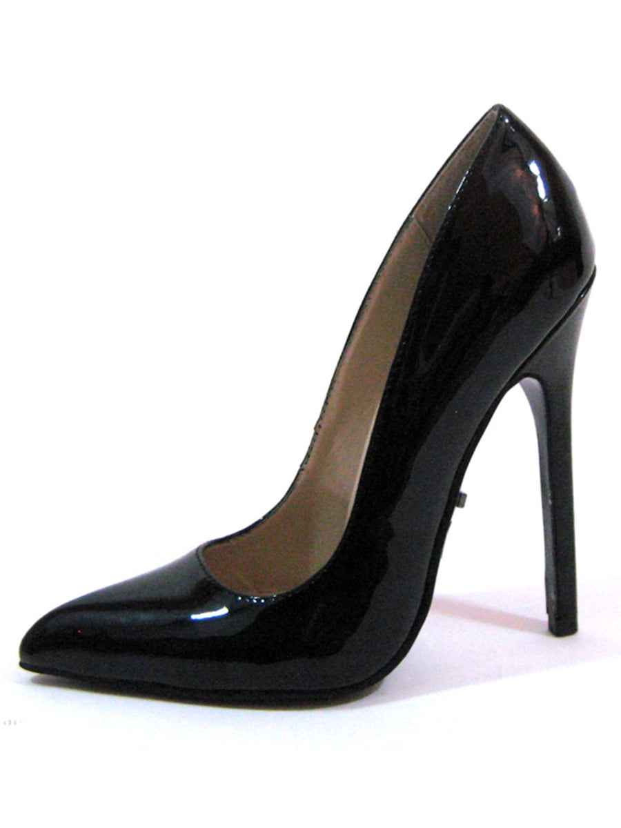 plain black heel