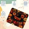 thumbnail image 3 of Thanksgiving Hat Printed Square Desk Pad, 8.3x9.8 Inch Non-Slip Rubber Bottom Gaming Mousepad, Desk Mat for Office and Gaming, 3 of 6