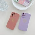 thumbnail image 4 of iPhone 12 Mini Case for Girls,Cute Phone Cases Women Heart Pattern Soft Silicone Protective Cover for iPhone 12 Mini 5.4 inch -Pink, 4 of 8