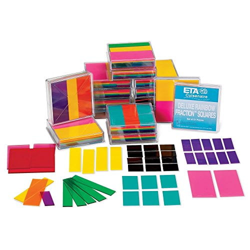 Rainbow Fraction Tile Math Manipulative Learning Resource ETA Cuisenaire 51 Set for sale online 