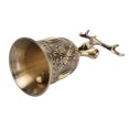 thumbnail image 4 of Hand Bell, Plating Process Polished Finish Rustproof Deer Shape Hand Bell Zinc Alloy  For Dining Table For Students Gold,Bronze, 4 of 8