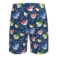 thumbnail image 6 of Kdxio Colorful Cartoon Shark Pattern Mens Casual Shorts - Drawstring Summer Beach Sports Shorts for Men, 6 of 9