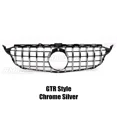 thumbnail image 2 of Black/Silver Front Grill Front Bumper Racing Grill For Mercedes For Benz C Class W205 C200 C250 C300 C350 2015-2018 Body Kit, 2 of 7