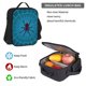 thumbnail image 5 of Disketp Spider And Cobweb Mochila Estampada de Gran Capacidad con Lonchera y Estuche, Set de 3 Piezas para Estudiantes, 5 of 7