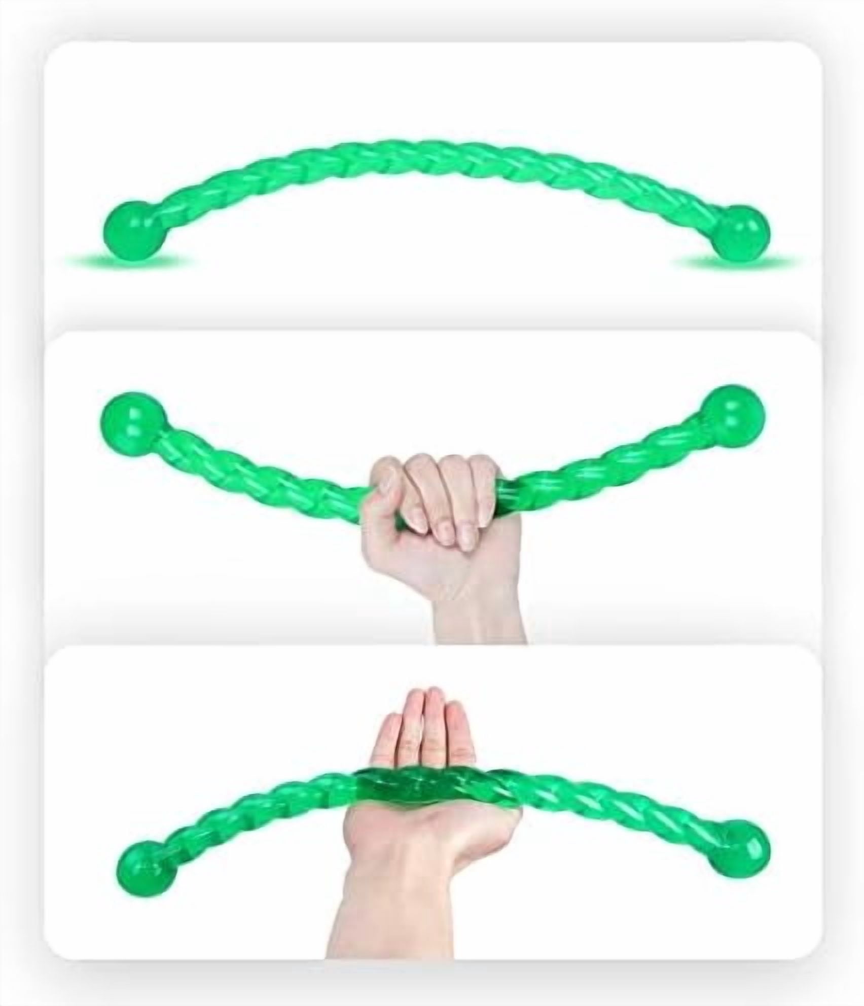 Dog Chew Toys 19'' Long for Medium/Large Dogs Aggressive Chewers, Rubber Dog Rope Toys Knot Teething Toys Almost Indestructible