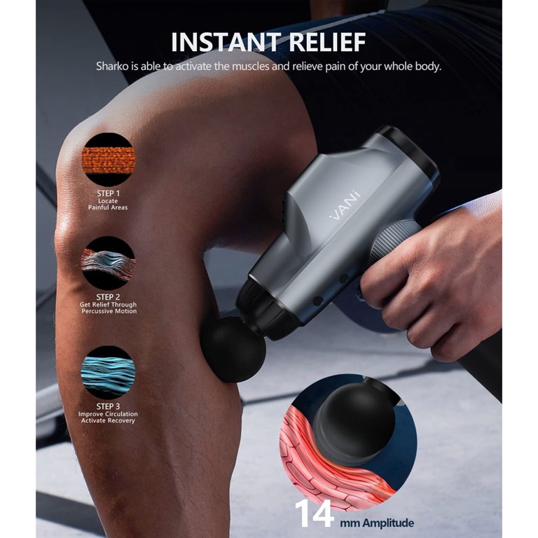 VANI Massage Gun, Deep Tissue Percussion Massager Gun, Muscle