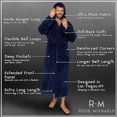 thumbnail image 4 of Bata de lujo para hombre, tallas grandes y altas, con capucha y bolsillos, ideal como regalo para hombres y adolescentes., 4 of 5