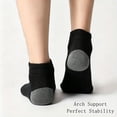 thumbnail image 6 of 5 Pairs Ankle Compression Socks for Women & Men, Low Cut Sport Socks for Running, Athletic, Cycling, Black, 6 of 6