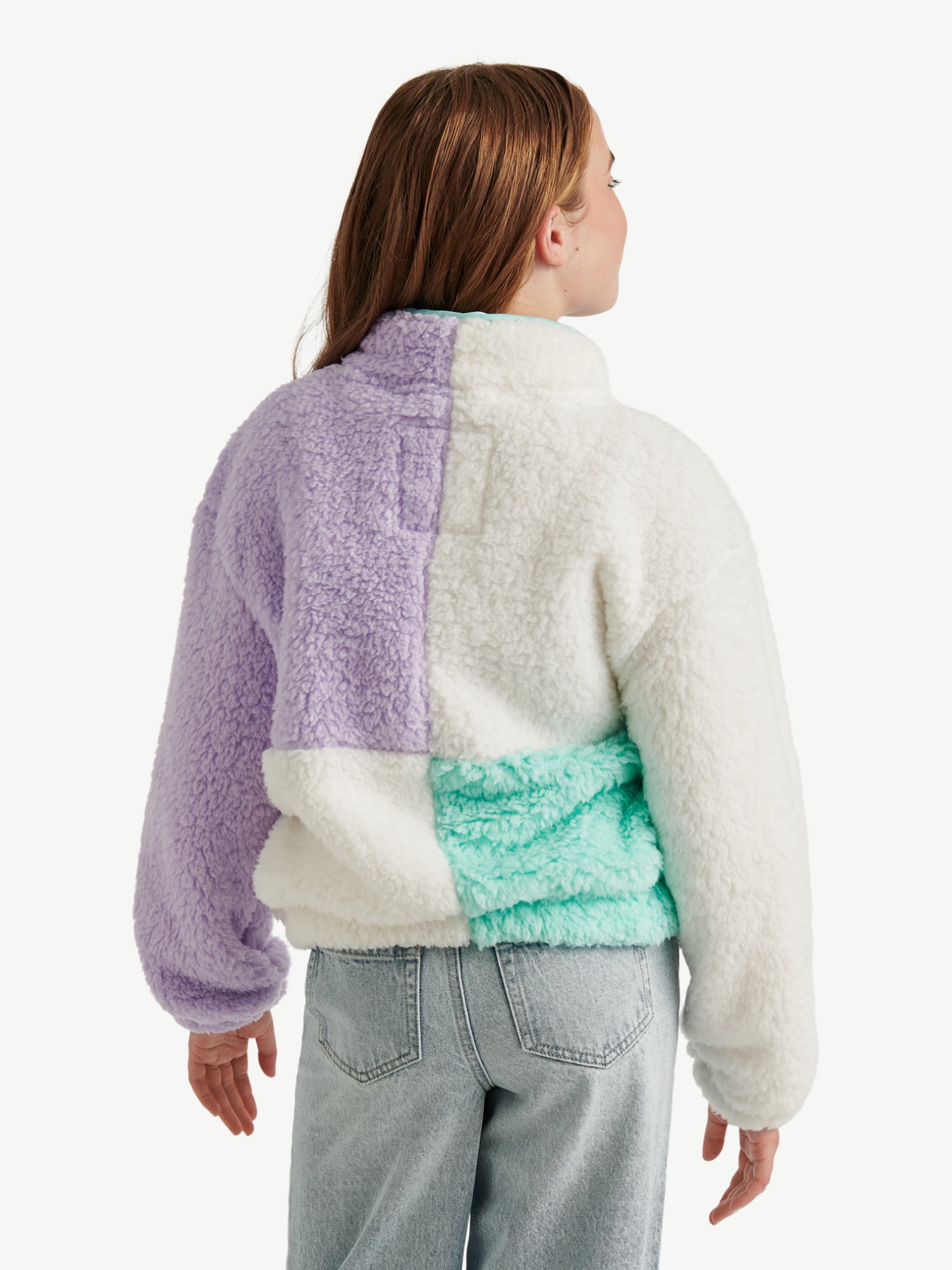 Justice Girls Colorblock Sherpa, Sizes XS - XL