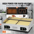 thumbnail image 3 of VEVOR Plancha electrica comercial, parrilla superior plana de 2800 W, temperatura ajustable de 122 ℉-572 ℉, parrilla de acero inoxidable de 28,74 x 15,75 x 0,39 pulgadas con 2 palas y 2 cepillos, 3 of 9