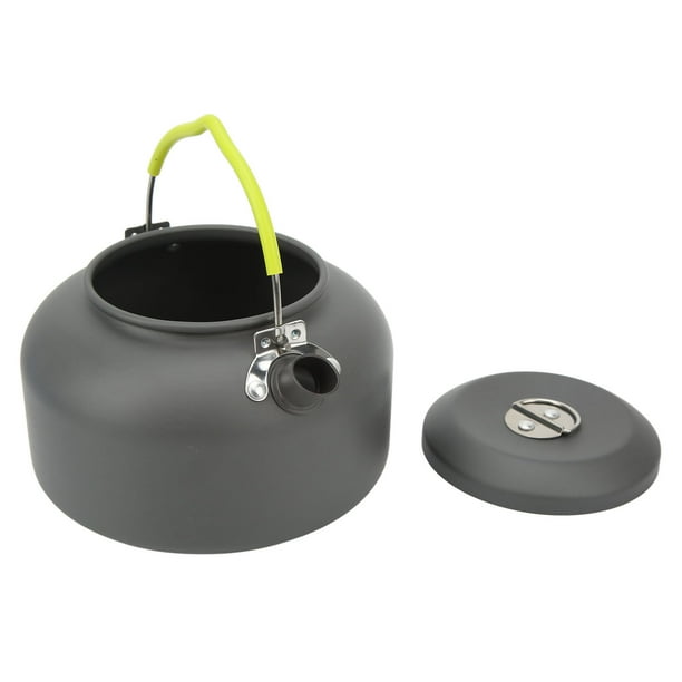 Tetera para acampar, tetera para acampar de 1,3 l, tetera de aluminio para senderismo, tetera para acampar de aspecto llamativo