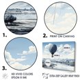 thumbnail image 3 of Designart "Dessert Adventure In A Hot Air Balloon I" Hot Air Balloon Floater Framed Wall Art Prints, 3 of 5