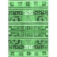 thumbnail image 1 of Ahgly Company Indoor Rectangle Abstract Emerald Green Modern Area Rugs, 4' x 6', 1 of 4