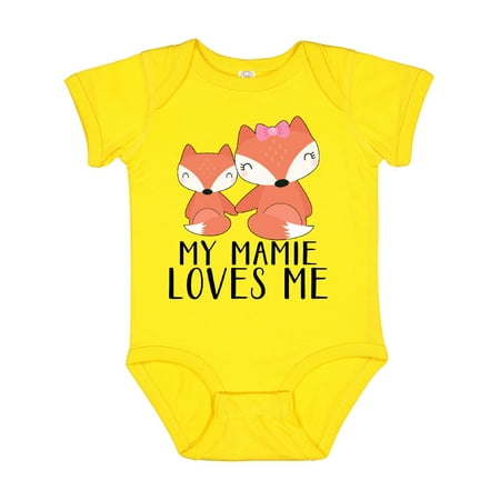 

Inktastic My Mamie Loves Me Gift Baby Boy or Baby Girl Bodysuit