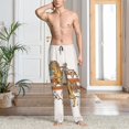 thumbnail image 2 of Yiaed Vintage Wild West Cowboy Print Men's Lounge Pants, Loose PJ Bottoms, Long Pajama Pants for Men-Medium, 2 of 6