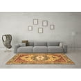 thumbnail image 3 of Ahgly Company Indoor Rectangle Abstract Brown Modern Area Rugs, 8' x 10', 3 of 4