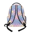 thumbnail image 2 of Xoenoiee Axolotl Star Mermaid Scale Print Kids School Backpack for Girls Kindergarten Primary School Backpacks Teens Bookbag Schoolbag Casual Travel Daypack Junior School Student Bag, 2 of 7