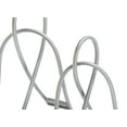 thumbnail image 4 of DecMode Set of 2 industrial 12 and 16 inch silver iron abstract sculptures, 4 of 6