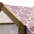 thumbnail image 4 of Purple Mandala Pet House, Shabby Form Lotus Flower Style Essence Pattern, Outdoor & Indoor Portable Dog Kennel with Pillow and Cover, 5 Sizes, Lime Green Fuchsia, by Ambesonne, 4 of 4