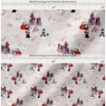 thumbnail image 2 of Soimoi Cotton Cambric Fabric Snowman,Santa & Tree Christmas Print Fabric by the Yard 56 Inch Wide, 2 of 7