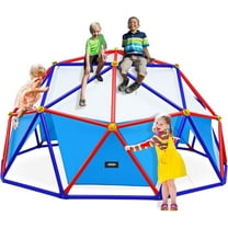 Zupapa 10FT Dome Climber with Canopy, Upgraded Outdoor Geometric Dome Climber with 1000LBS Weight Capability, Suitable for 1-6 Kids, Purple