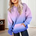 thumbnail image 5 of MUXiin Hoodies for Girls 10-12 Cute Girls Hoodies Preppy Oversized Sweatshirts Soft Long Sleeve Gradient Pullover Sweatshirt Tops Back To School Fashion Cool Children Kid's Fall Winter Outfits, 5 of 7