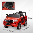 thumbnail image 3 of Qaba Voiture Électrique 12 V pour Enfants, Voiture Électrique pour Enfants Toyota sous Licence avec Télécommande, Jouet à Chevaucher pour Tout-Petits, Rouge, 3 of 9