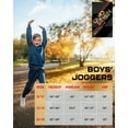 thumbnail image 6 of Quad Seven Boys' Sweatpants - Breathable Active Tricot Jogger Track Pants for Boys (Sizes: 4-18), 6 of 7