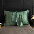 thumbnail image 4 of Natural Silk Pillowcase Solid Color Envelope Pillow Case Protect Hair Bedding Sleeping Pillow Cover, 4 of 6