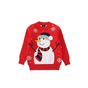 Goocheer Lovely Kids Sweater Christmas Long Sleeve Snowman Knitted Sweatshirt Round Neck Tops Navidad Kids Clothes Boys Girls For 2-7Y