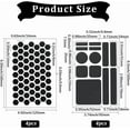 thumbnail image 2 of 8 Pack 2 Styles Black Grip Stickers Cell Phone Grip Tape Small Precut PEVA Rubber Adhesive Non Slip Decals Sheets Accessories for Phone Case Mouse Controllers Keyboards Machines, 2 of 8