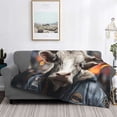 thumbnail image 6 of Throw Blanket for Couch - Surrealist Cow Soft Comfy Lightweight Cozy Warm Throw Blanket, Fuzzy Plush Flannel Blanket & Throws for Sofa and Bed All Season, 6 of 8