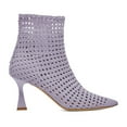 thumbnail image 2 of XYD Women Pointed Toe Braided Ankle Boots Woven Mid Heels Zip-up Elegant Booties Shoes Size 7 Light Purple, 2 of 4